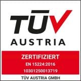 Nach EN 15224:2016 zertifiziert